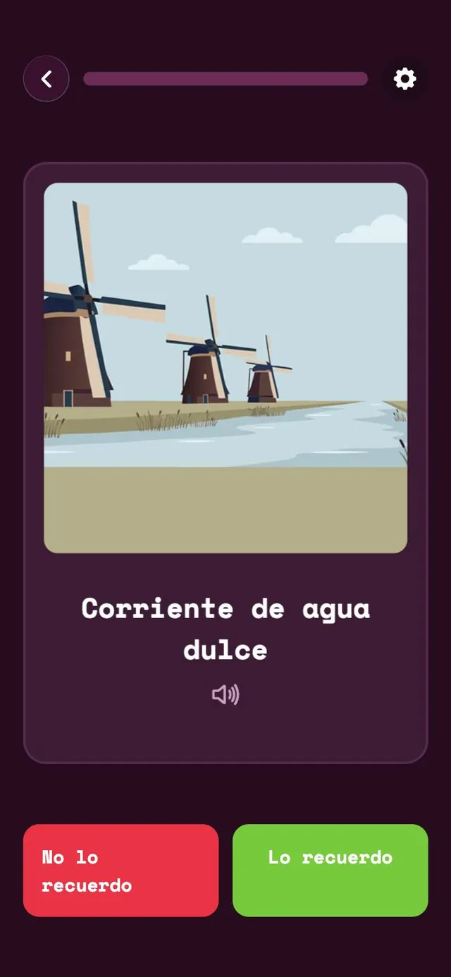 Repaso con tarjeta: «Lo recuerdo» o «No lo recuerdo»