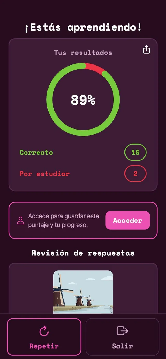 Resultado de una práctica: aciertos y lo que queda por estudiar