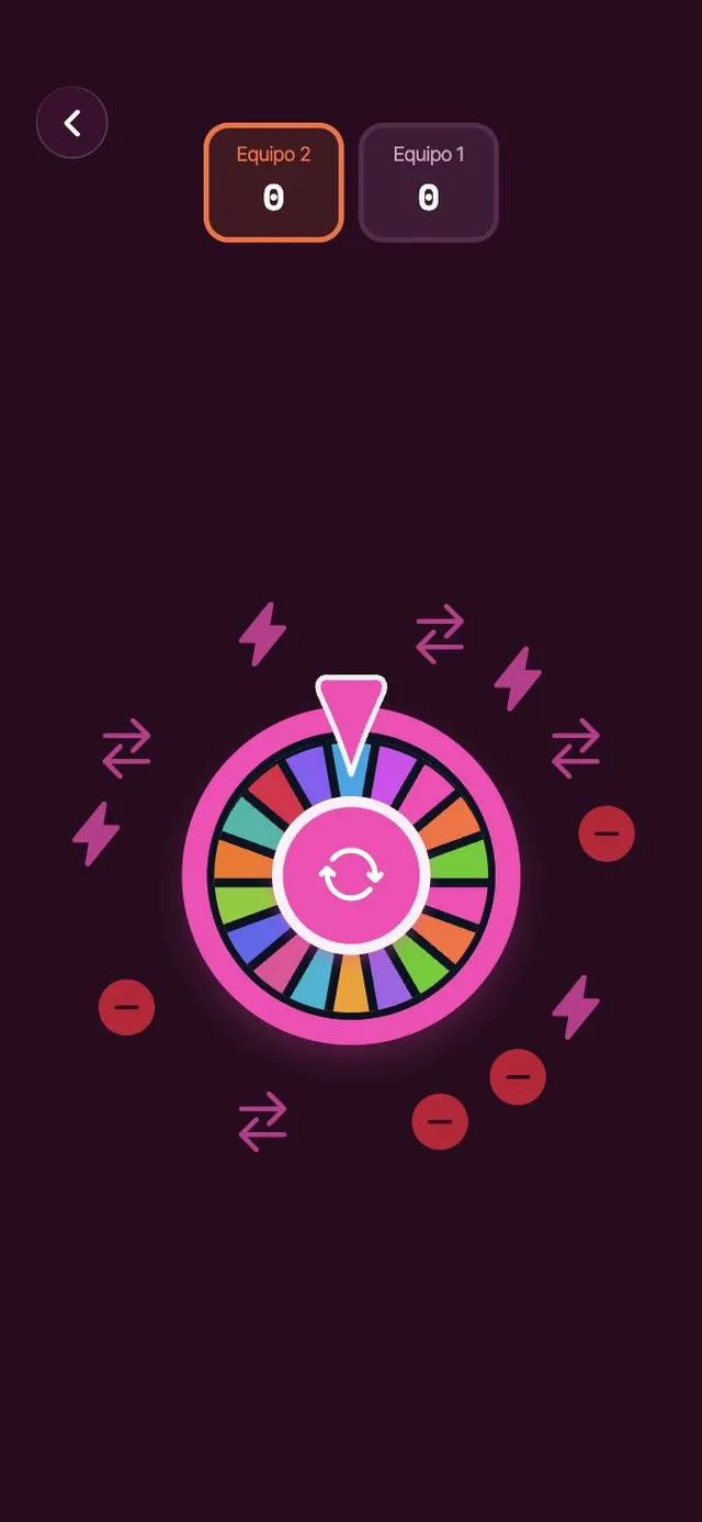 Ruleta por equipos en Zapiens